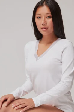 Camiseta térmica escote pico