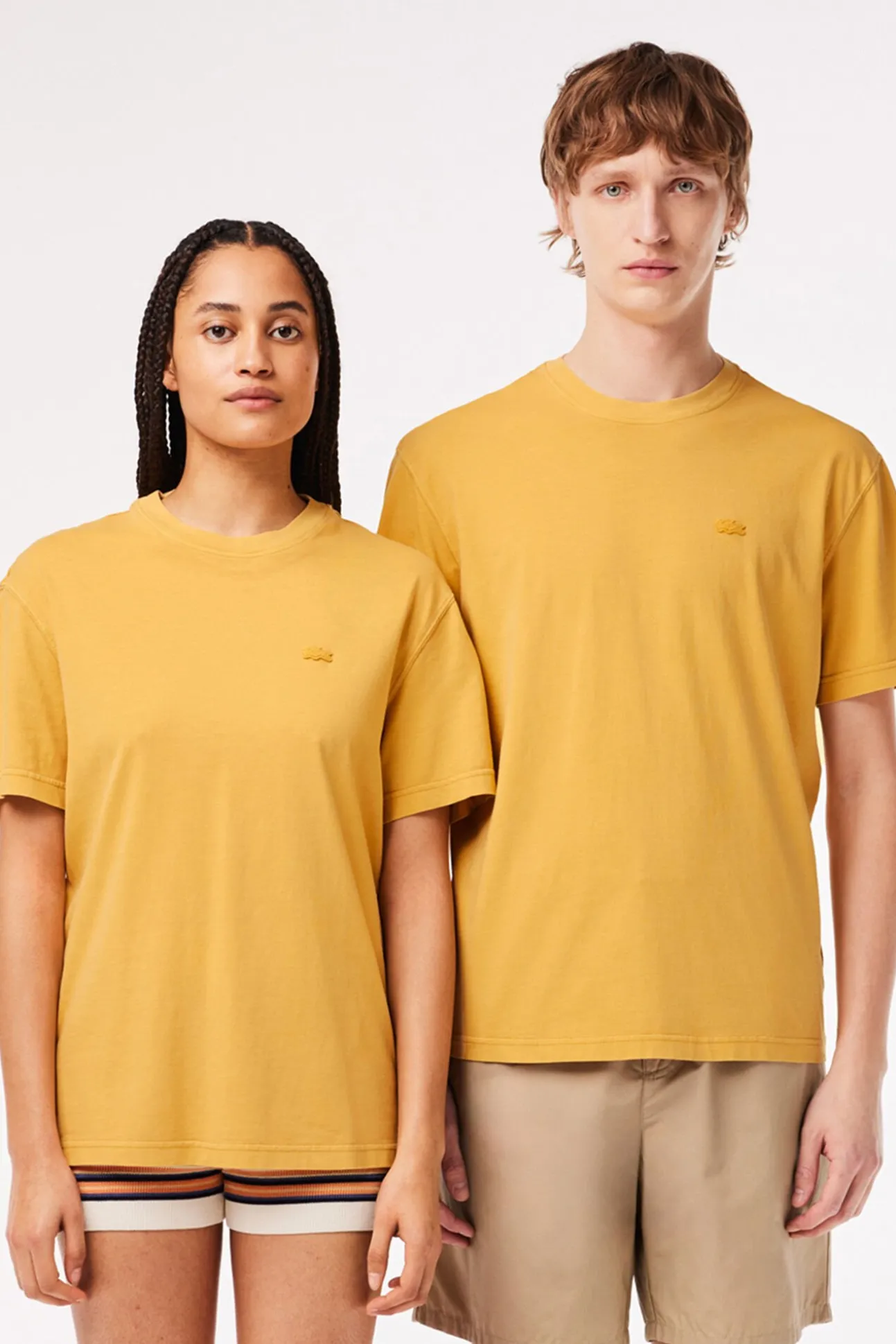 Camiseta unisex de algodón natural teñido