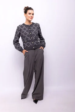 Cardigan punto rombos