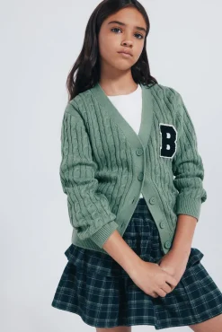 Cardigan varsity niña