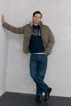 Cazadora acolchada con detalle de bolsillo