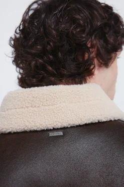 Cazadora aviador efecto ante doble faz