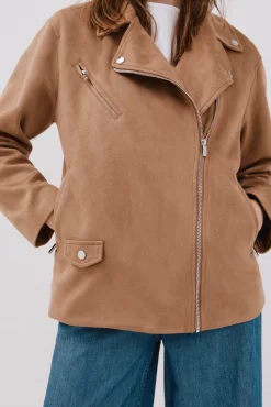 Cazadora biker efecto ante