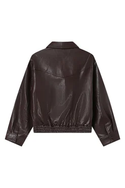 Cazadora bomber en cuero