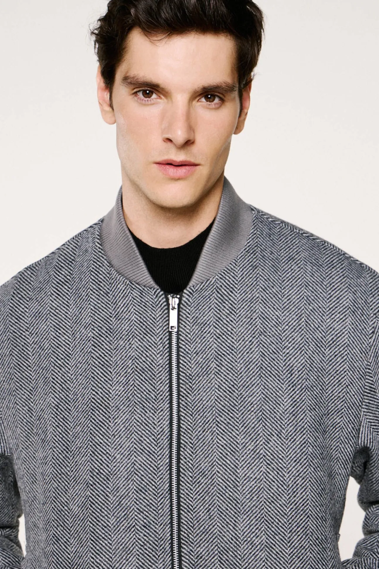 Cazadora bomber lana