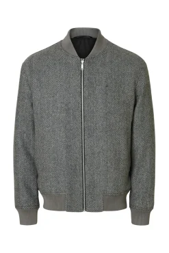 Cazadora bomber lana