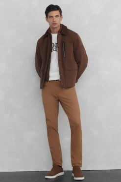 Cazadora con cuello pana