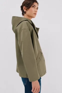 Cazadora corta botones automáticos