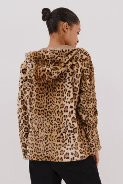 Cazadora corta reversible efecto pelo