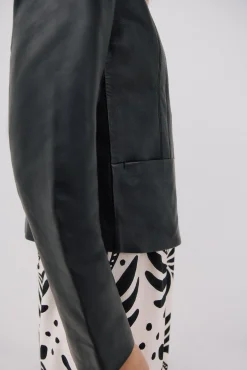 Cazadora de piel biker