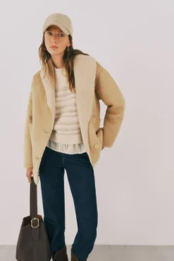 Cazadora efecto doble faz