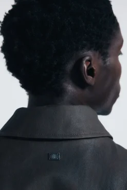 Cazadora efecto piel