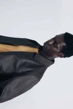 Cazadora efecto piel