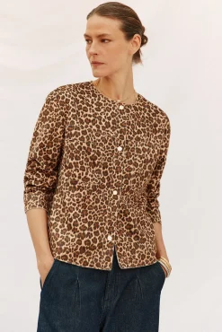 Cazadora efecto piel