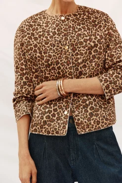 Cazadora efecto piel