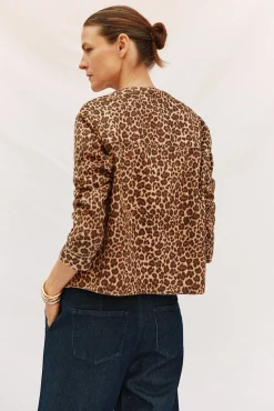 Cazadora efecto piel