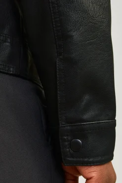 Cazadora efecto piel