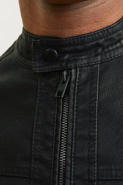 Cazadora efecto piel