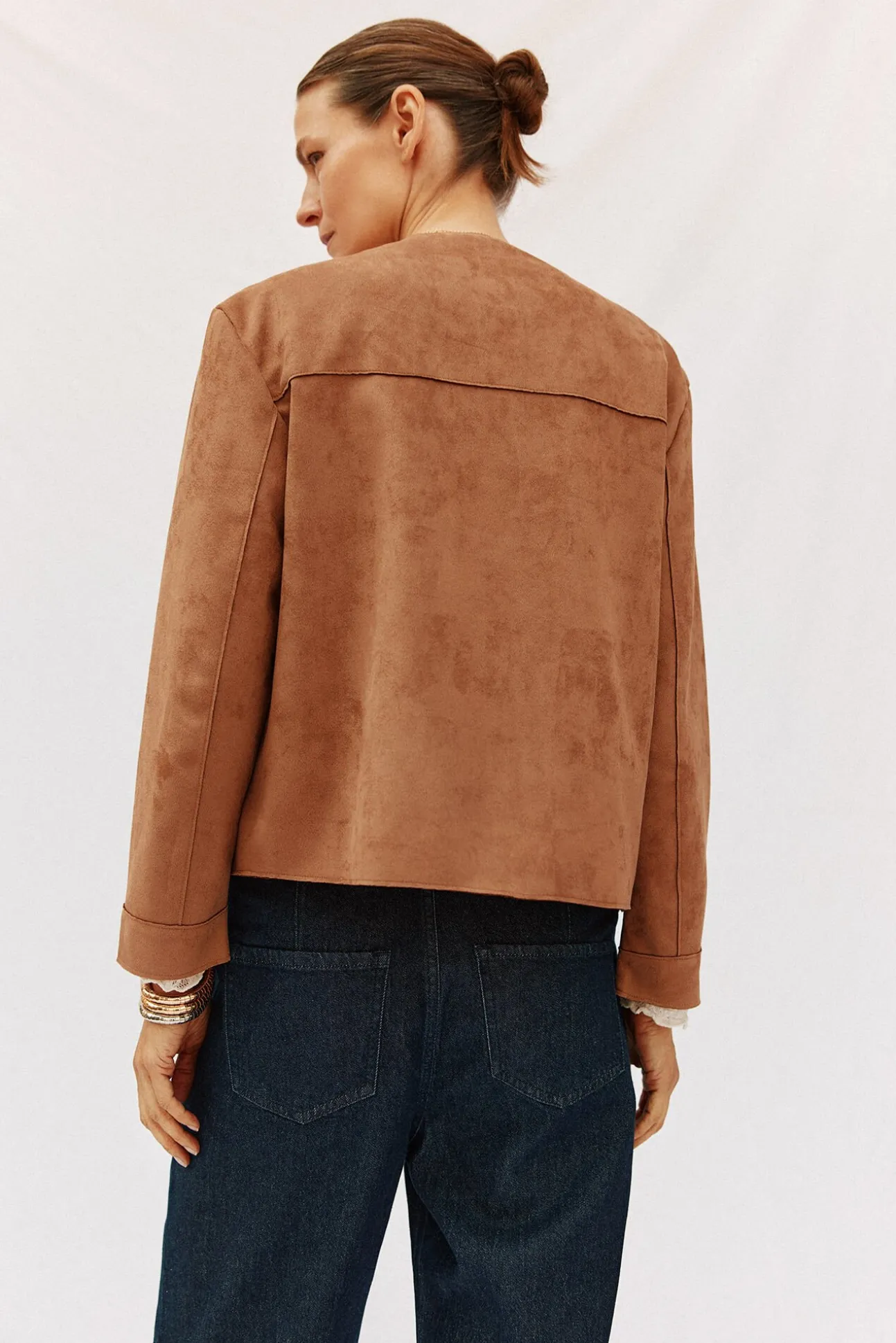 Cazadora efecto piel