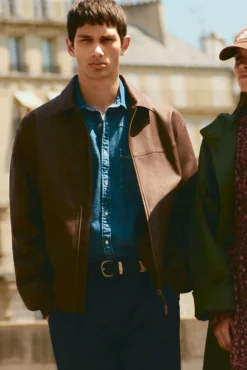 Cazadora efecto piel