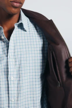 Cazadora efecto piel