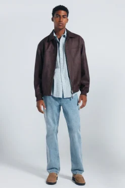 Cazadora efecto piel