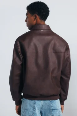 Cazadora efecto piel