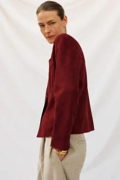 Cazadora efecto piel