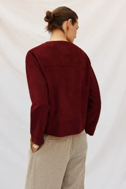 Cazadora efecto piel