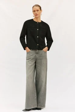 Cazadora efecto piel