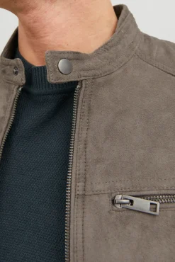 Cazadora efecto piel