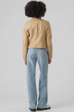 Cazadora efecto piel cuello Perkins