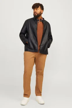 Cazadora efecto piel PLUS