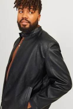 Cazadora efecto piel PLUS