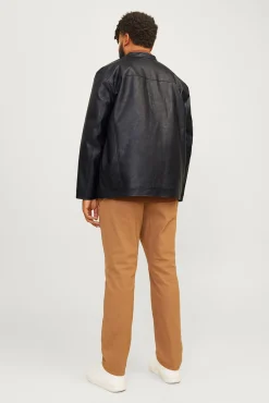 Cazadora efecto piel PLUS