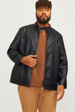 Cazadora efecto piel PLUS