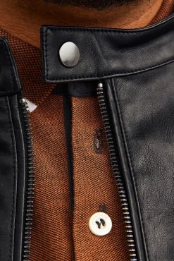 Cazadora efecto piel PLUS