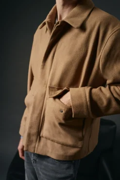 Cazadora mezcla lana