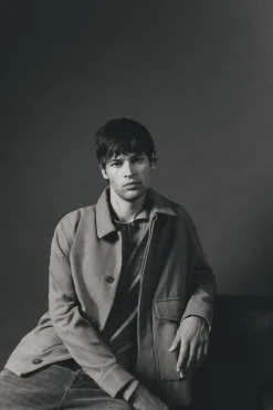 Cazadora mezcla lana