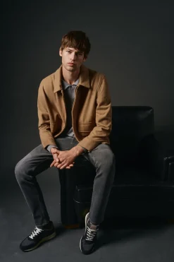 Cazadora mezcla lana