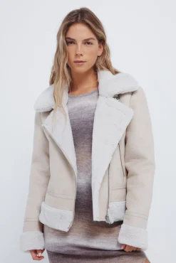 Cazadora motera doble faz