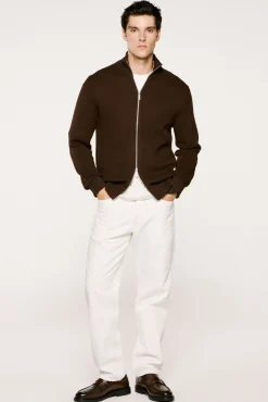 Cazadora punto cremallera 100% algodón orgánico