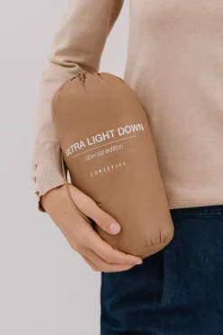 Cazadora reversible plumas