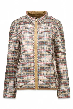 Cazadora reversible plumas