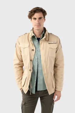 Cazadora Sahariana Con Parches