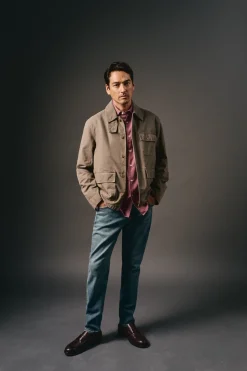 Cazadora worker cuello pana