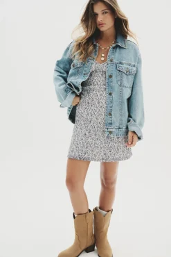 Cazaora vaquera oversized algodón