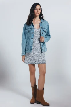 Cazaora vaquera oversized algodón