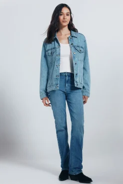 Cazaora vaquera oversized algodón