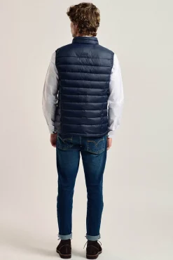 Chaleco acolchado azul marino banda Valecuatro